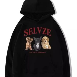 Adorable Fall Puppy Graphic Hoodie for Y2K Aesthetic Lovers