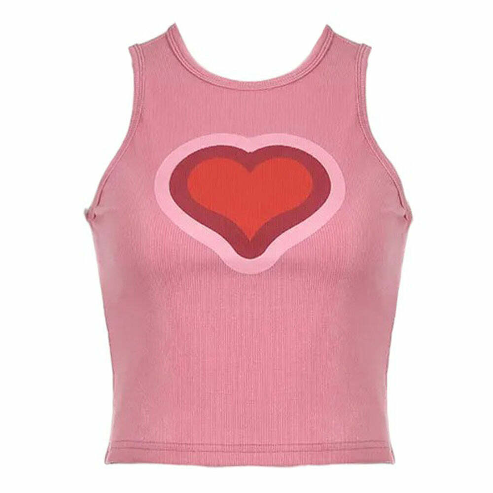 All You Need Is Love Y2K Aesthetic Tank Top for Cute Outfits