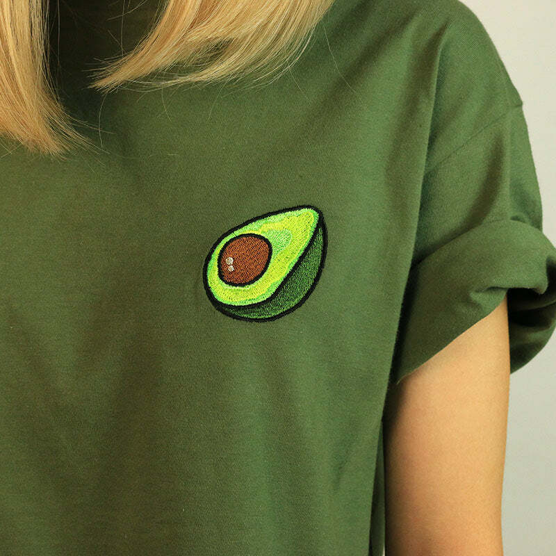 Antisocial Avocado Tee - Y2K Aesthetic Cute Top for Trendy Outfits