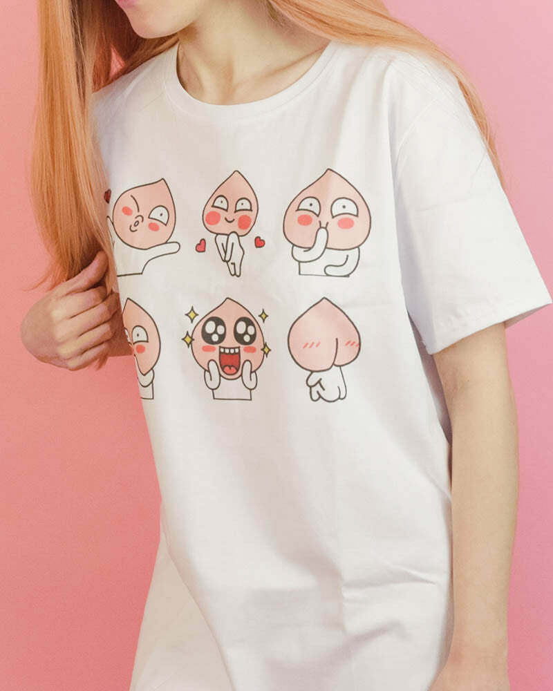 Apeach T-Shirt - Y2K Aesthetic Cute Top for Comfy, Stylish Outfits