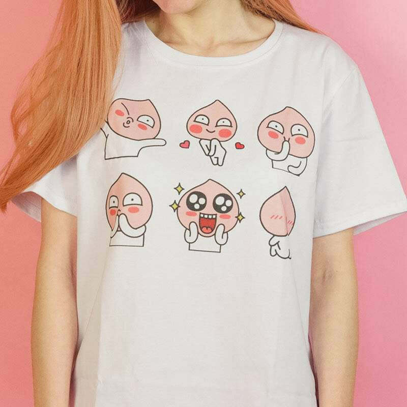 Apeach T-Shirt - Y2K Aesthetic Cute Top for Comfy, Stylish Outfits