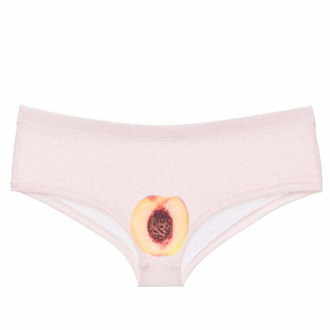 Apricot Y2K Panty - Cute Coquette Aesthetic Lingerie for Trendy Styles