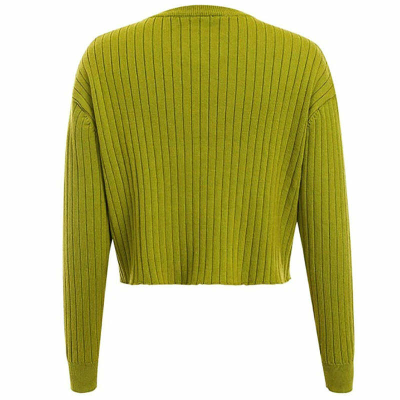 Avocado Green Y2K Aesthetic Jumper for Cozy Fall Outfits