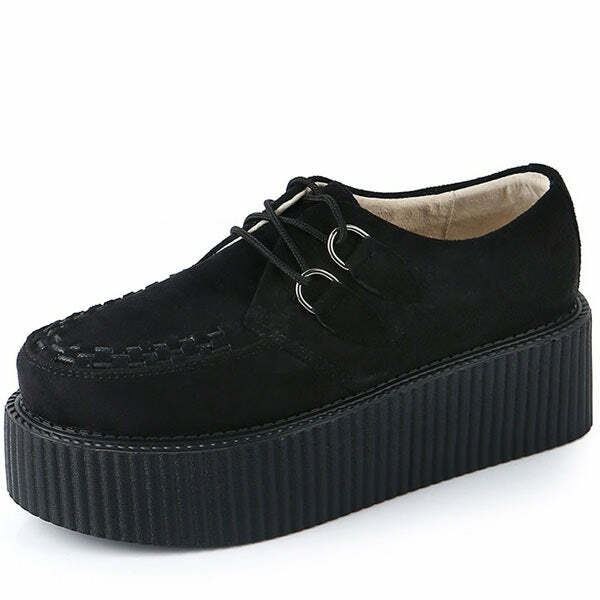 Bad Manners Velvet Creepers: Y2K Aesthetic Grunge Style Footwear