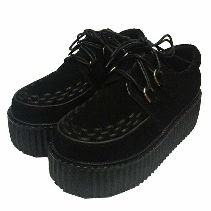 Bad Manners Velvet Creepers: Y2K Aesthetic Grunge Style Footwear