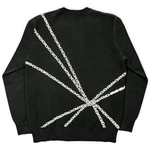 Bound Soul Y2K Graphic Sweater - Embrace Grunge Aesthetic Style