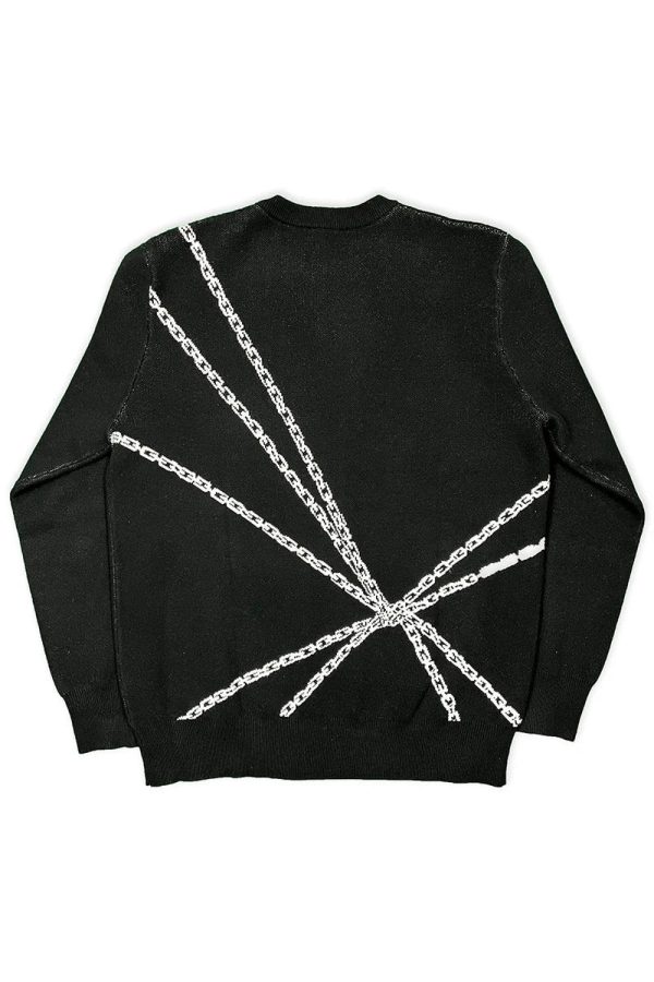 Bound Soul Y2K Graphic Sweater - Embrace Grunge Aesthetic Style