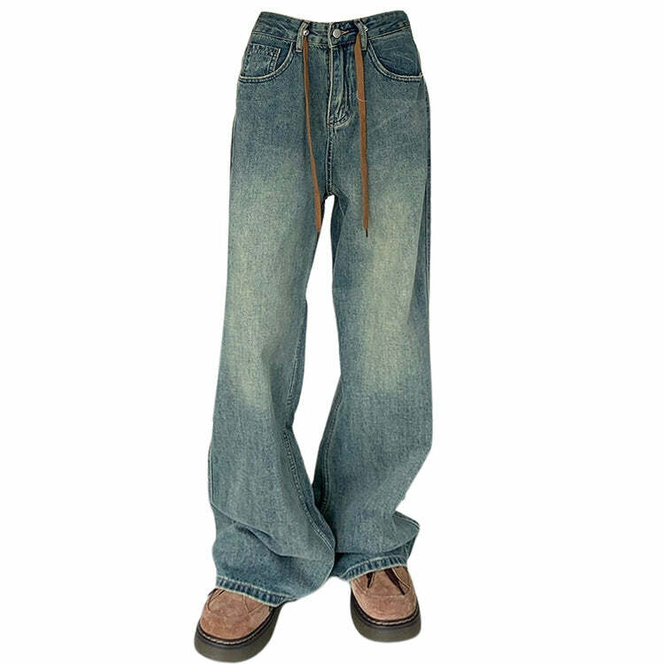 Casual Friday Comfy Jeans in Y2K Style for Effortless Aesthetic Outfits