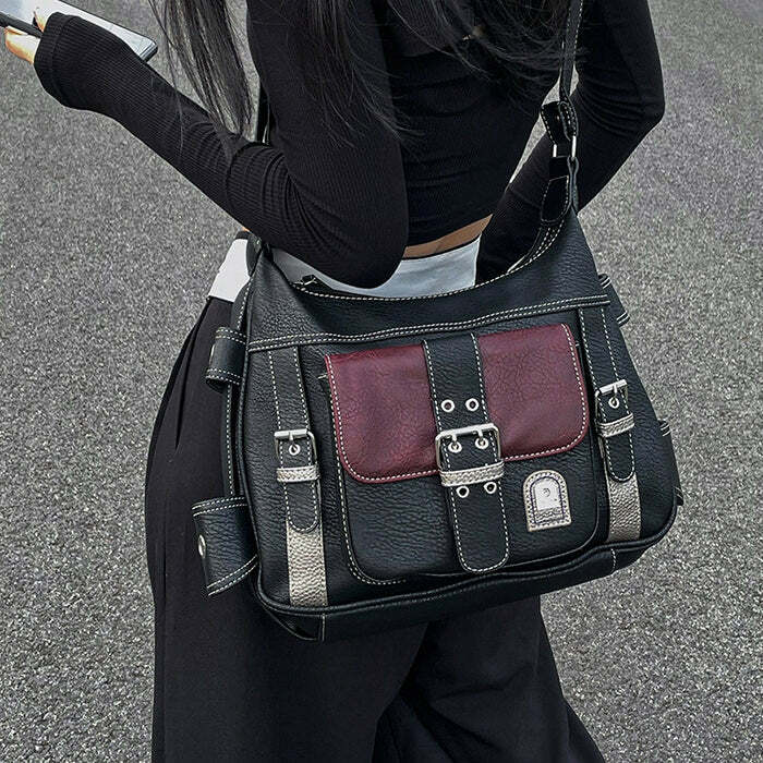 Check Yourself Y2K Aesthetic Shoulder Bag - Cute & Comfy Style Accessory