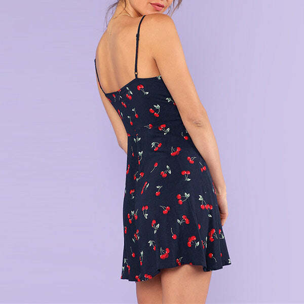 Cherry Mini Dress - Y2K Aesthetic Cute Dress for Coquette Style Lovers