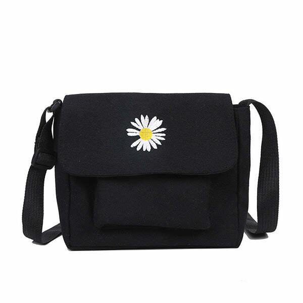 Chic Daisy Handbag for Y2K Fashion Lovers - Perfect for Coquette Aesthetic