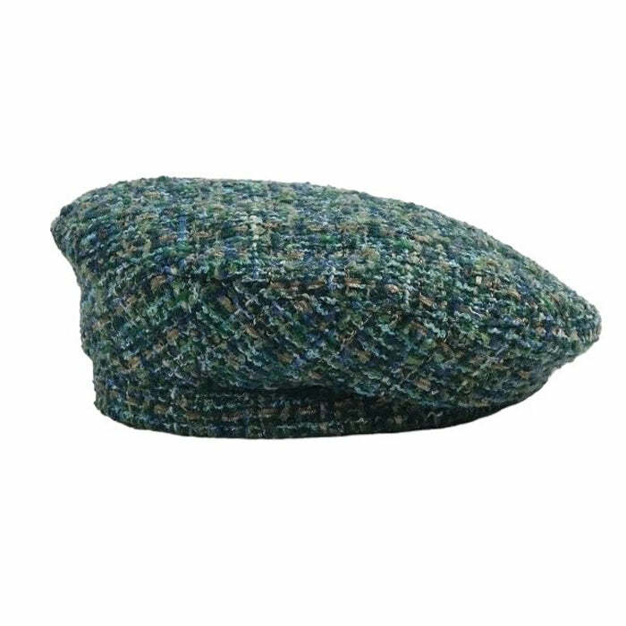 Chic French Girl Aesthetic Tweed Beret for Y2K and Coquette Style