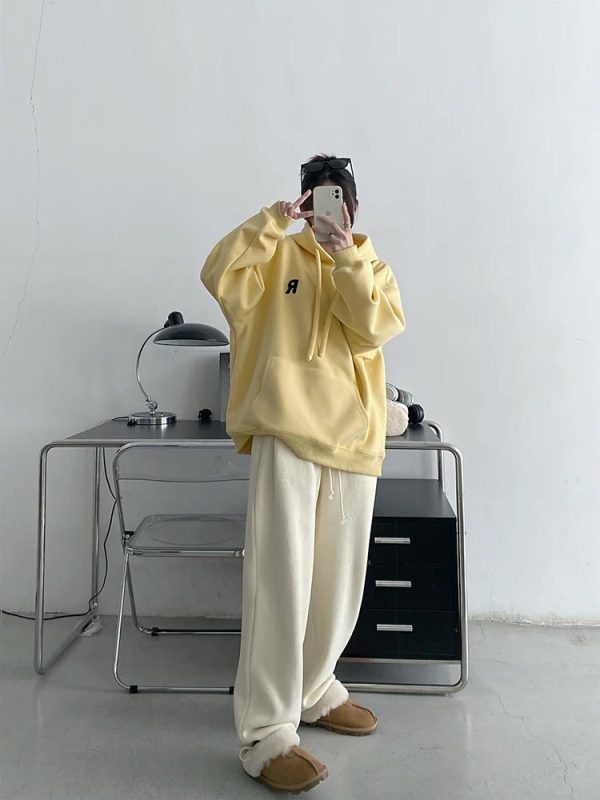 Chic Minimalist Pastel Hoodie for Y2K Aesthetic Lovers