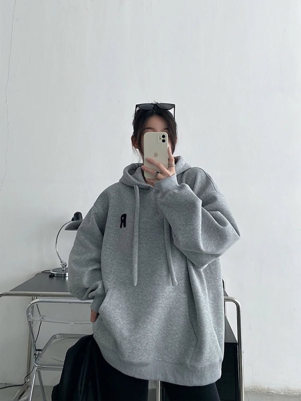 Chic Minimalist Pastel Hoodie for Y2K Aesthetic Lovers