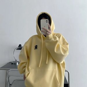 Chic Minimalist Pastel Hoodie for Y2K Aesthetic Lovers