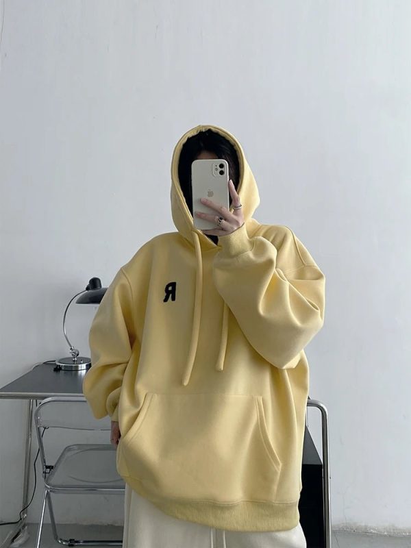 Chic Minimalist Pastel Hoodie for Y2K Aesthetic Lovers