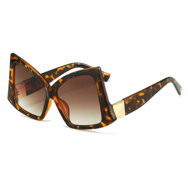 Chic Oversized Cat Eye Sunglasses for Y2K Fashion & Coquette Aesthetic