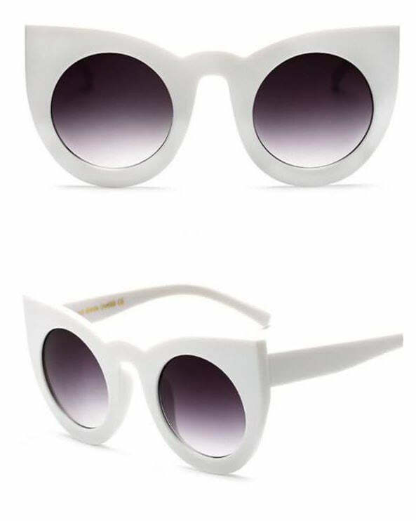 Chic Oversized Cat Eye Sunglasses for Y2K Fashion & Coquette Aesthetic