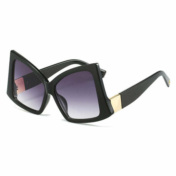 Chic Oversized Cat Eye Sunglasses for Y2K Fashion & Coquette Aesthetic