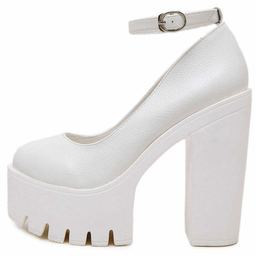 Chic Platform Heeled Sandals for Y2K Aesthetic & Coquette Style