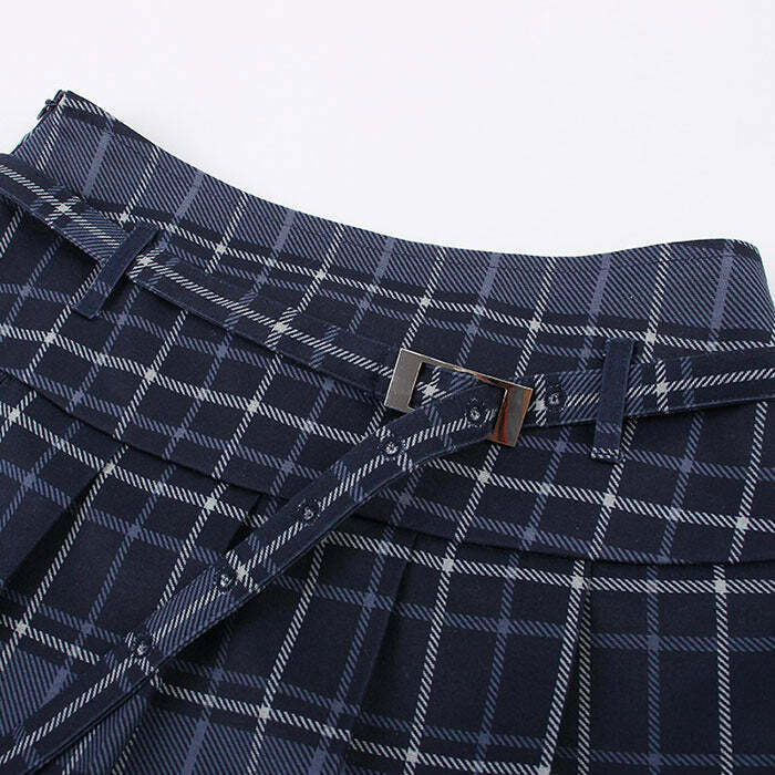 Chic Preppy Aesthetic Plaid Skirt for Y2K and Grunge Style Lovers