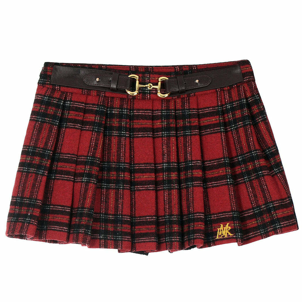 Chic Preppy Mini Skirt for Y2K Aesthetic and Coquette Style Outfits