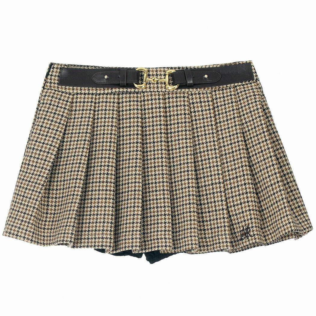 Chic Preppy Mini Skirt for Y2K Aesthetic and Coquette Style Outfits