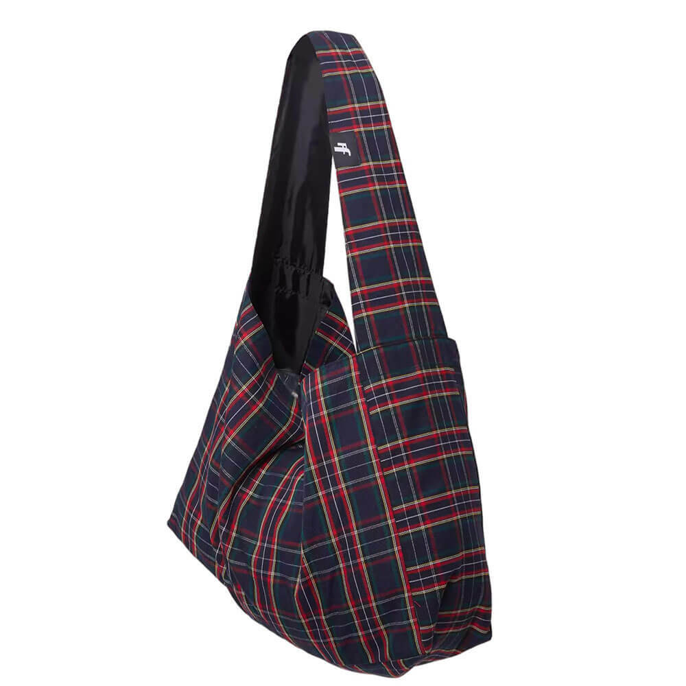 Chic Preppy Style Plaid Tote Bag for Y2K Aesthetic Lovers