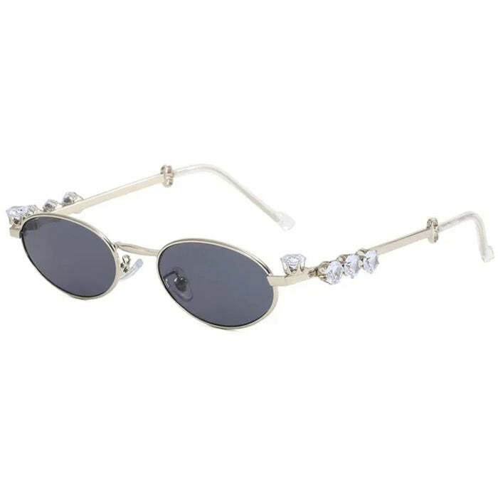 Chic Private School Oval Glasses for Y2K Aesthetic and Preppy Style