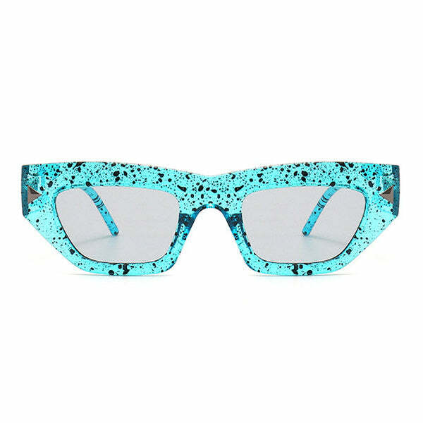 Chic Spotted Square Sunglasses for Y2K Fashion & Coquette Aesthetic