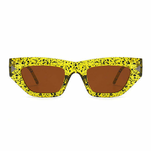 Chic Spotted Square Sunglasses for Y2K Fashion & Coquette Aesthetic