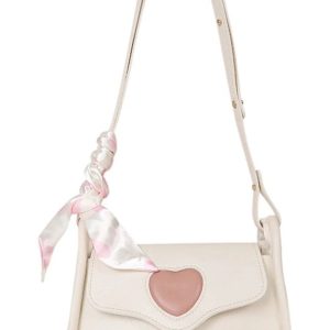 Chic Sweetheart Charm Shoulder Bag for Y2K Aesthetic Lovers