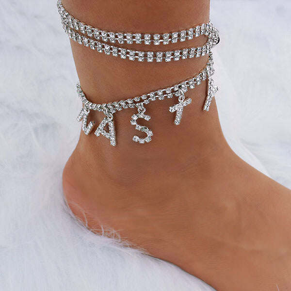 Chic Y2K Ankle Bracelet for Coquette and Grunge Aesthetic Styles