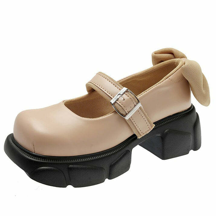 Chunky Platform Mary Jane Sandals for Y2K Aesthetic and Grunge Style