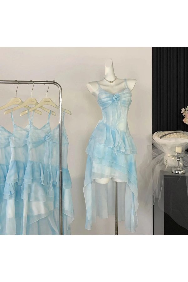 Cloud Dream Layered Dress - Y2K Aesthetic with Coquette Style Vibes