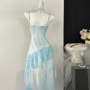 Cloud Dream Layered Dress - Y2K Aesthetic with Coquette Style Vibes