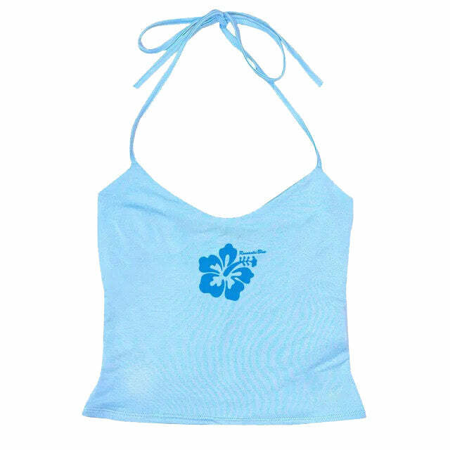 Coconut Girl Aesthetic Halter Top - Y2K Fashion for Cute Summer Vibes