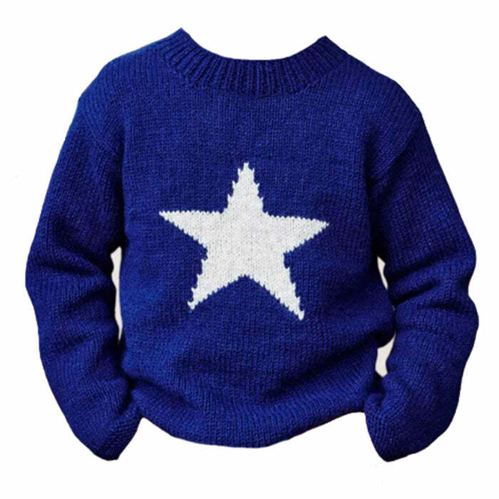 Coquette Aesthetic Star Girl Knit Sweater for Y2K Style Lovers