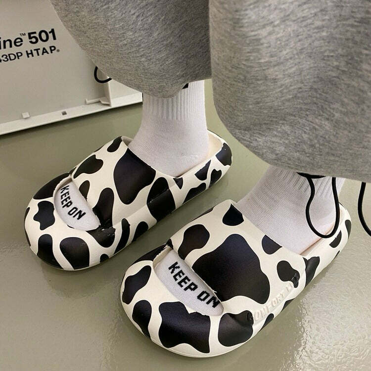 Cozy Animal Behavior Foam Slippers for Y2K and Grunge Aesthetic Lovers