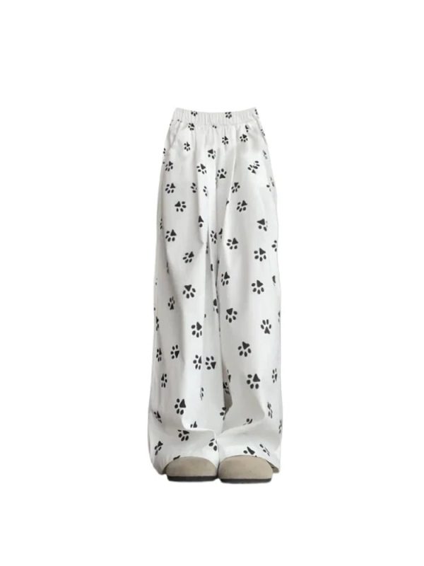 Cozy Animal Print Lounge Pants for Y2K Aesthetic and Comfy Style