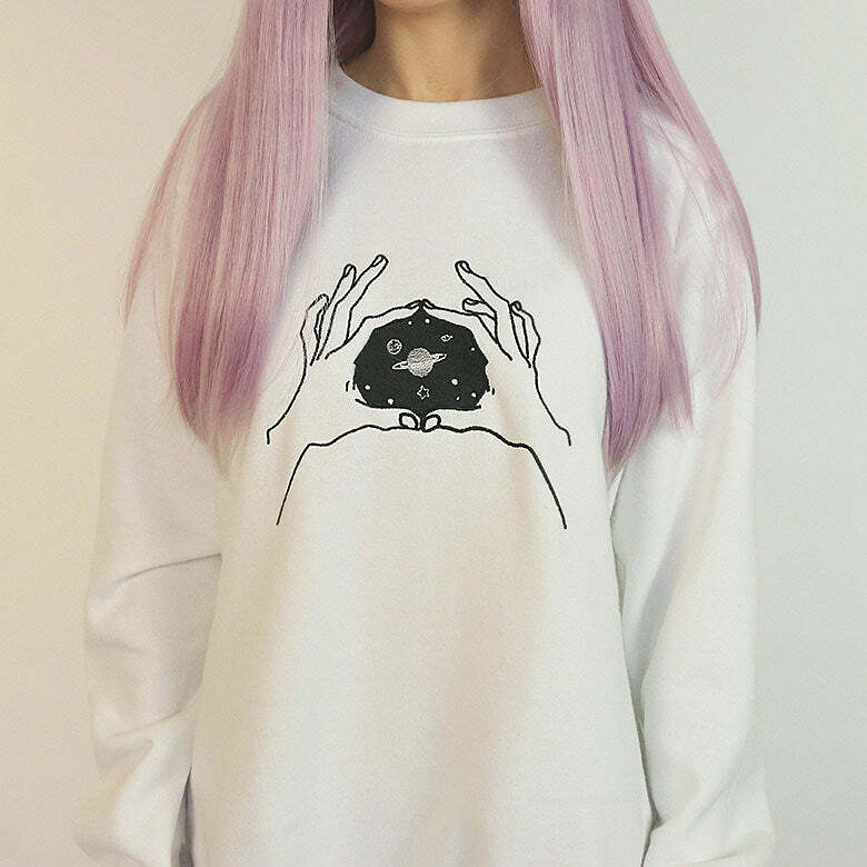 Cozy Inner Space Sweatshirt - Y2K Aesthetic Comfy Hoodie for Trendy Looks