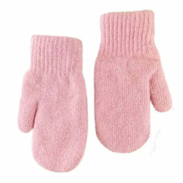 Cozy Soft Aesthetic Warm Gloves for Y2K and Grunge Style Lovers