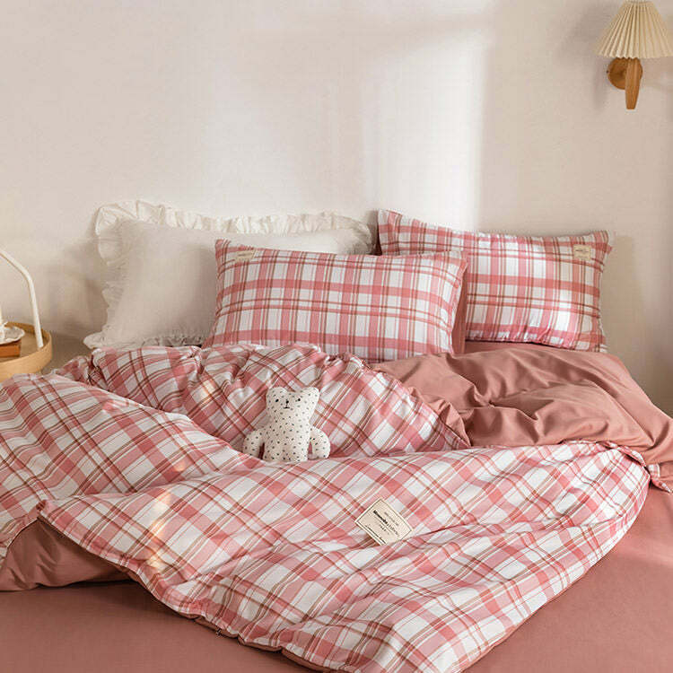 Cozy Y2K Aesthetic Bedding Set for a Chic Fall Vibe