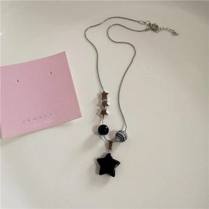 Dark Romance Layered Necklace - Y2K Aesthetic Jewelry for Unique Styles