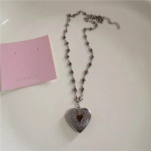 Dark Romance Layered Necklace - Y2K Aesthetic Jewelry for Unique Styles