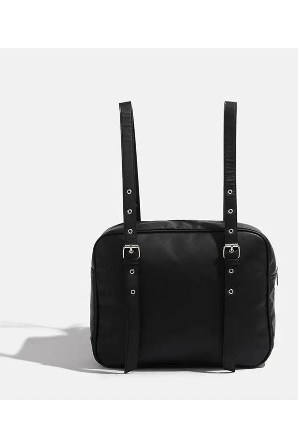 Dark Vortex Strapped Backpack - Y2K Aesthetic Grunge Style Essential