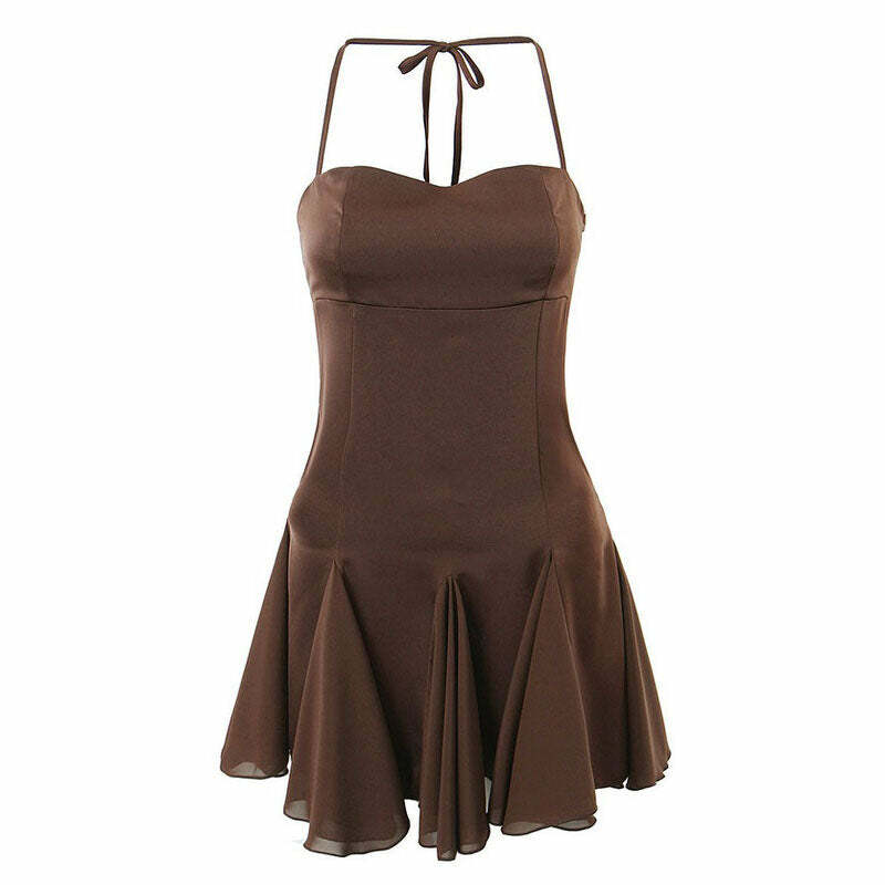 Elenore Mini Dress - Y2K Aesthetic Cute Dress for Coquette Style Lovers