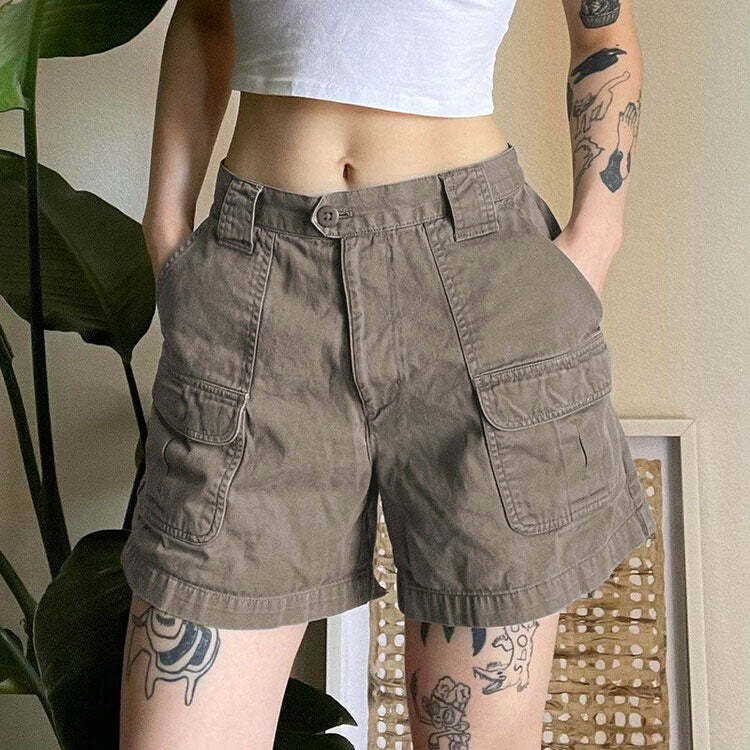 Fairy Grunge Aesthetic Cargo Shorts for Y2K Style Lovers