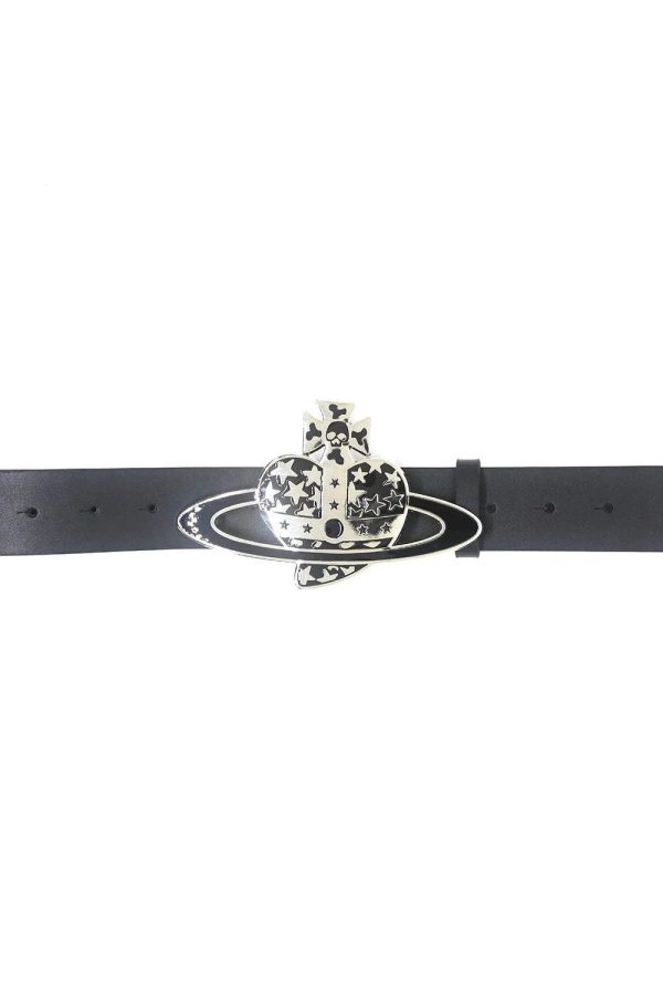 Galactic Skull Orbit Belt: Y2K Aesthetic Grunge Style Accessory