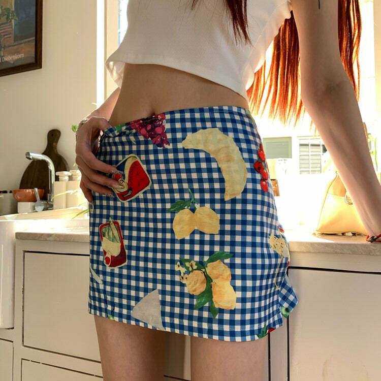 Gingham Mini Skirt for Y2K Fashion: Cute & Comfy Picnic Aesthetic